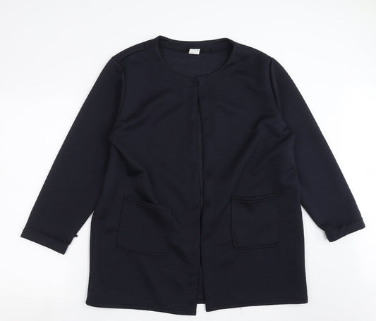 Womens UK Size 16 Gabriella Vicenza Blue Overcoat
