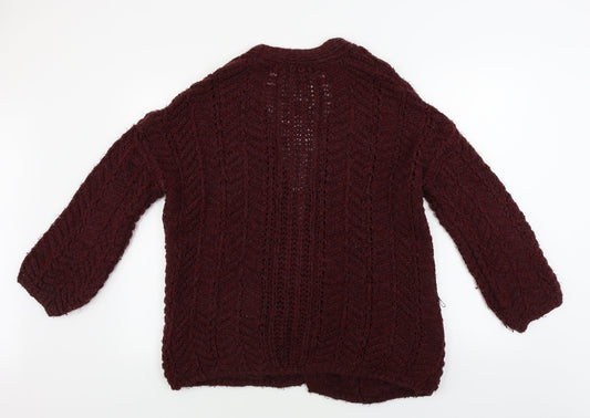 Womens UK Size 10 River Island Purple Cardigan Jumper