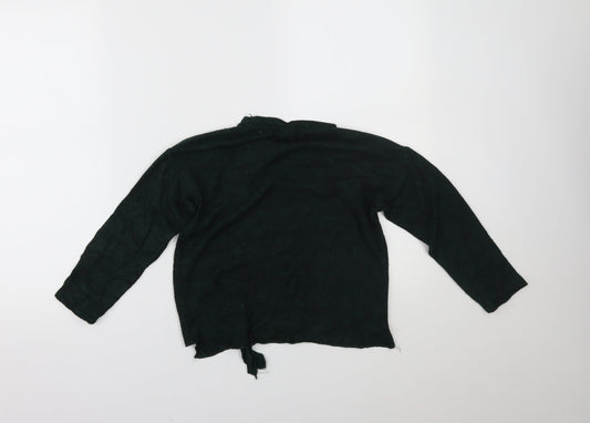 Zara Girls Green Basic Blouse Size 7 Years