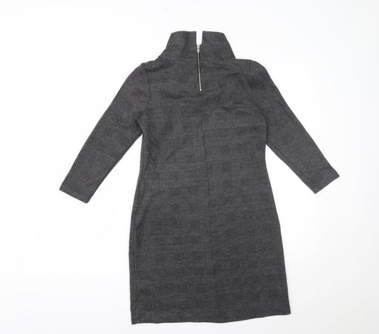 NEXT Womens Grey Plaid Mini Size 6