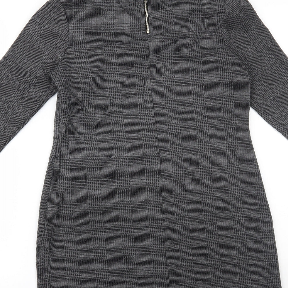 NEXT Womens Grey Plaid Mini Size 6