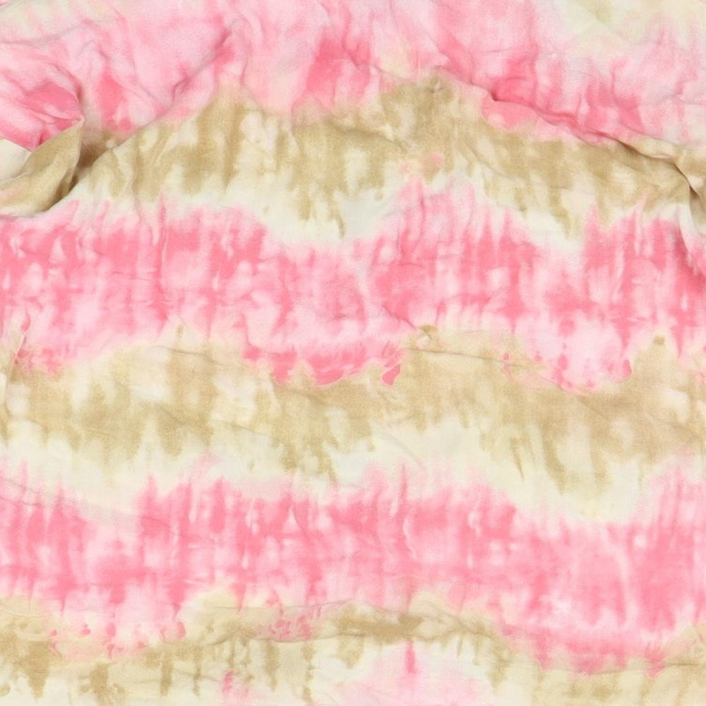 I SAW IT FIRST Womens Multicoloured Geometric Basic Button-Up Size 8