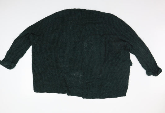 Womens UK Size XS ICHI Green Cardigan Jumper
