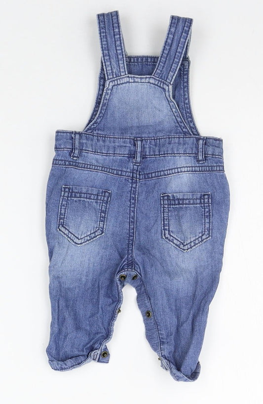 TU Baby Blue Babygrow One-Piece Size 0-3 Months