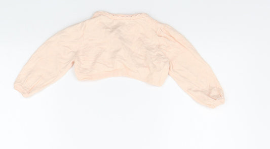 Butterfly Baby Beige Cardigan Jumper Size 9-12 Months