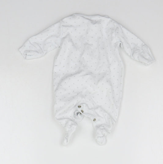 NEXT Baby White Geometric Babygrow One-Piece Size Newborn