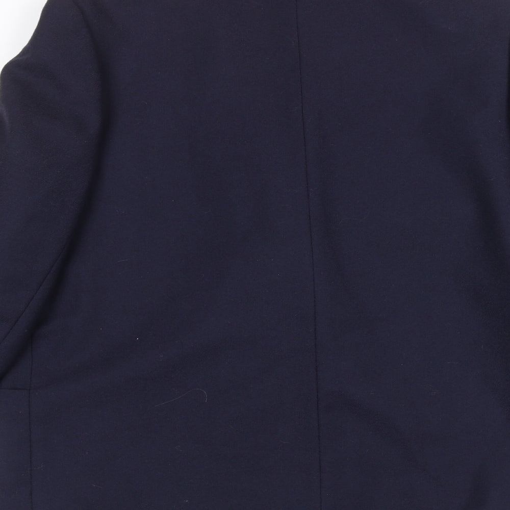Brand and care label for C&A women’s blue jacket, size UK 10