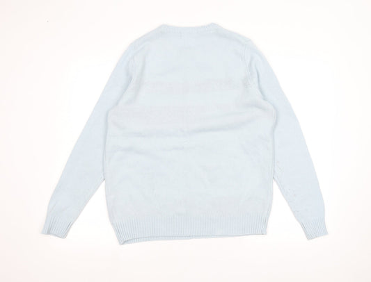 Avenue Mens Blue Pullover Jumper Size M