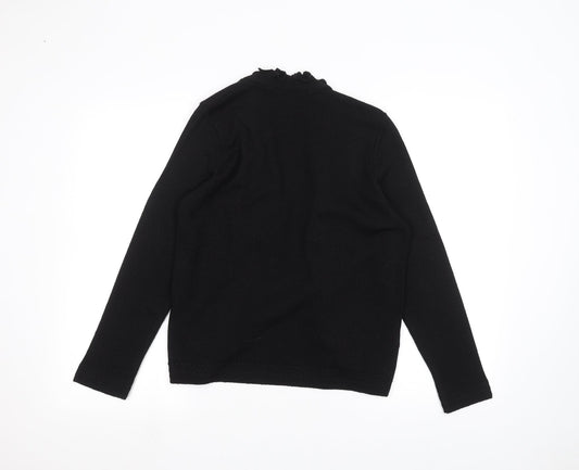 Claudia Ciuti Womens Black Cape Jumper Size M