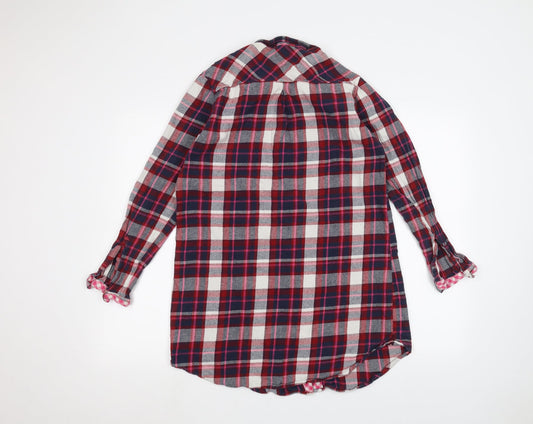 F&F Womens Red Basic Button-Up Size 12