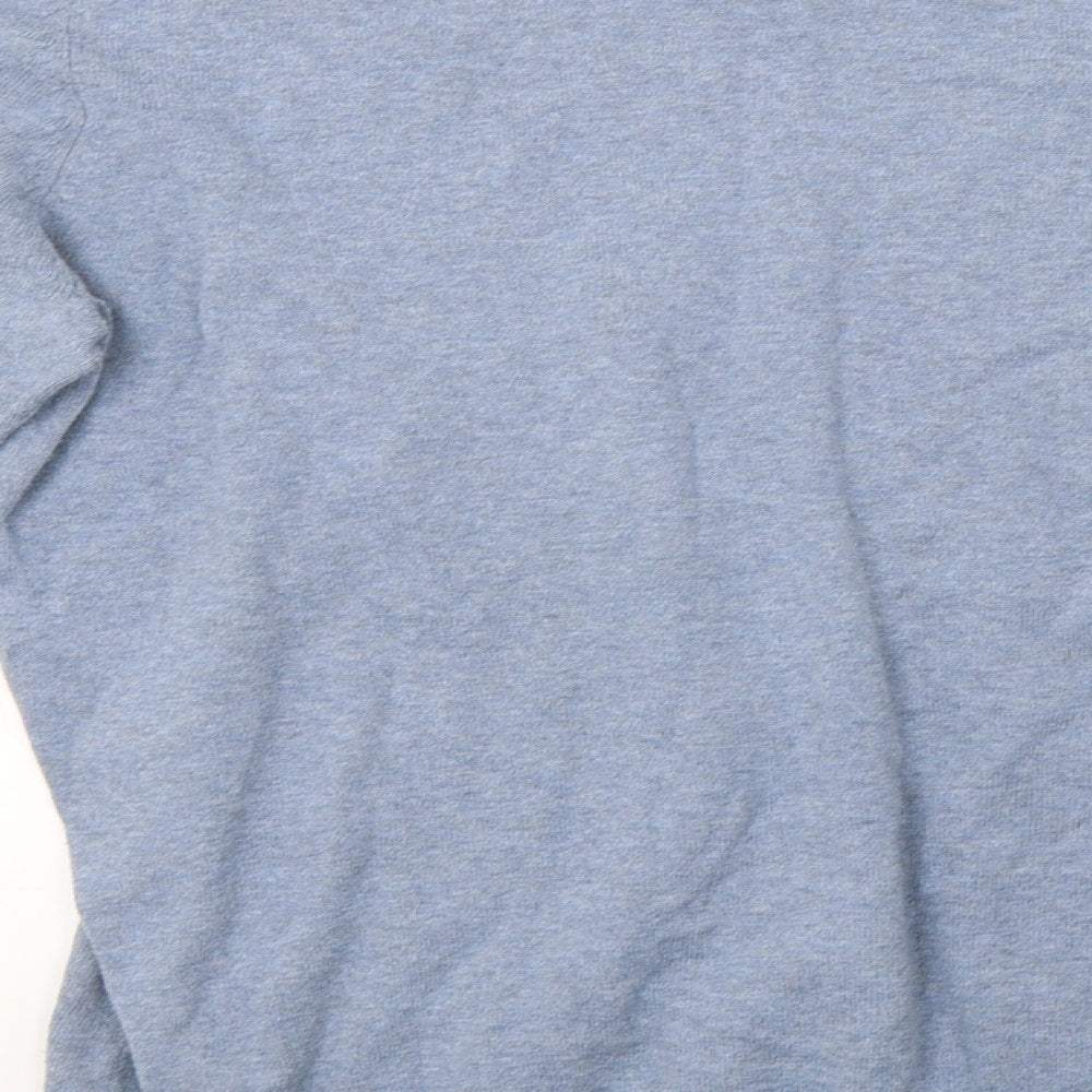 Topman Mens Blue Knit Pullover Sweatshirt Size XL - 44inch