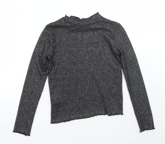 H&M Girls Black Pullover Jumper Size 12 Years