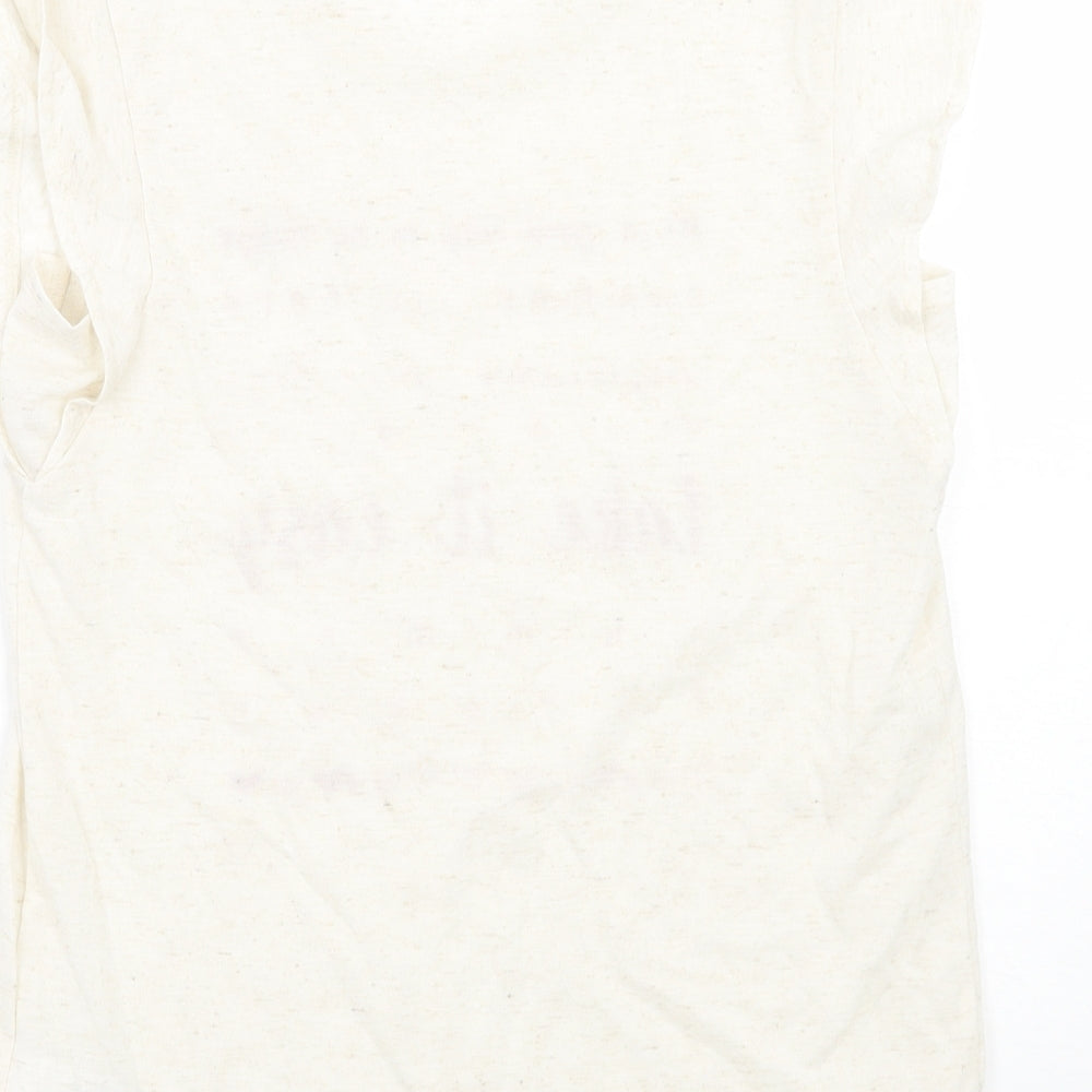 Womens UK Size 6 NEXT Ivory Basic T-Shirt