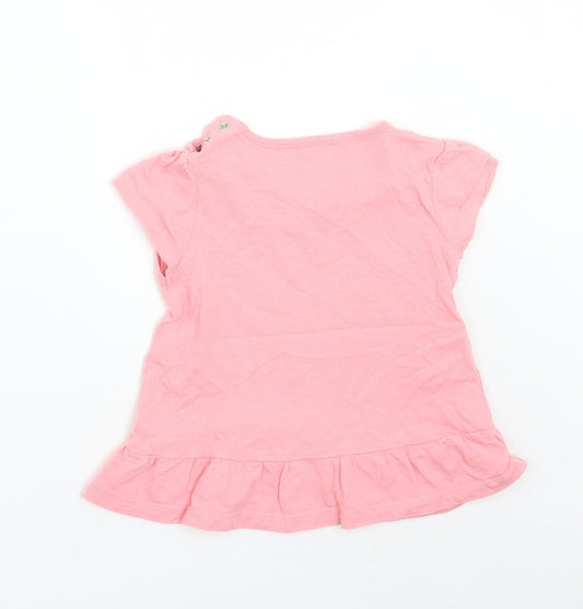 TU Girls Pink Basic T-Shirt Size 12 Months