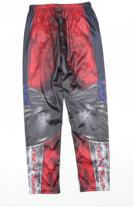 Disney Girls Black Jegging Trousers Size 7-8 Years
