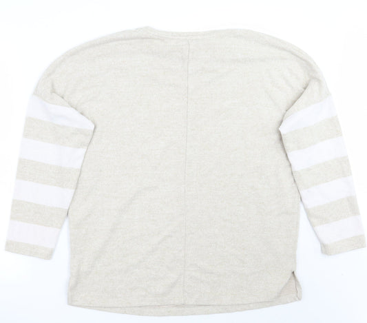 George Womens Beige Pullover Jumper Size L