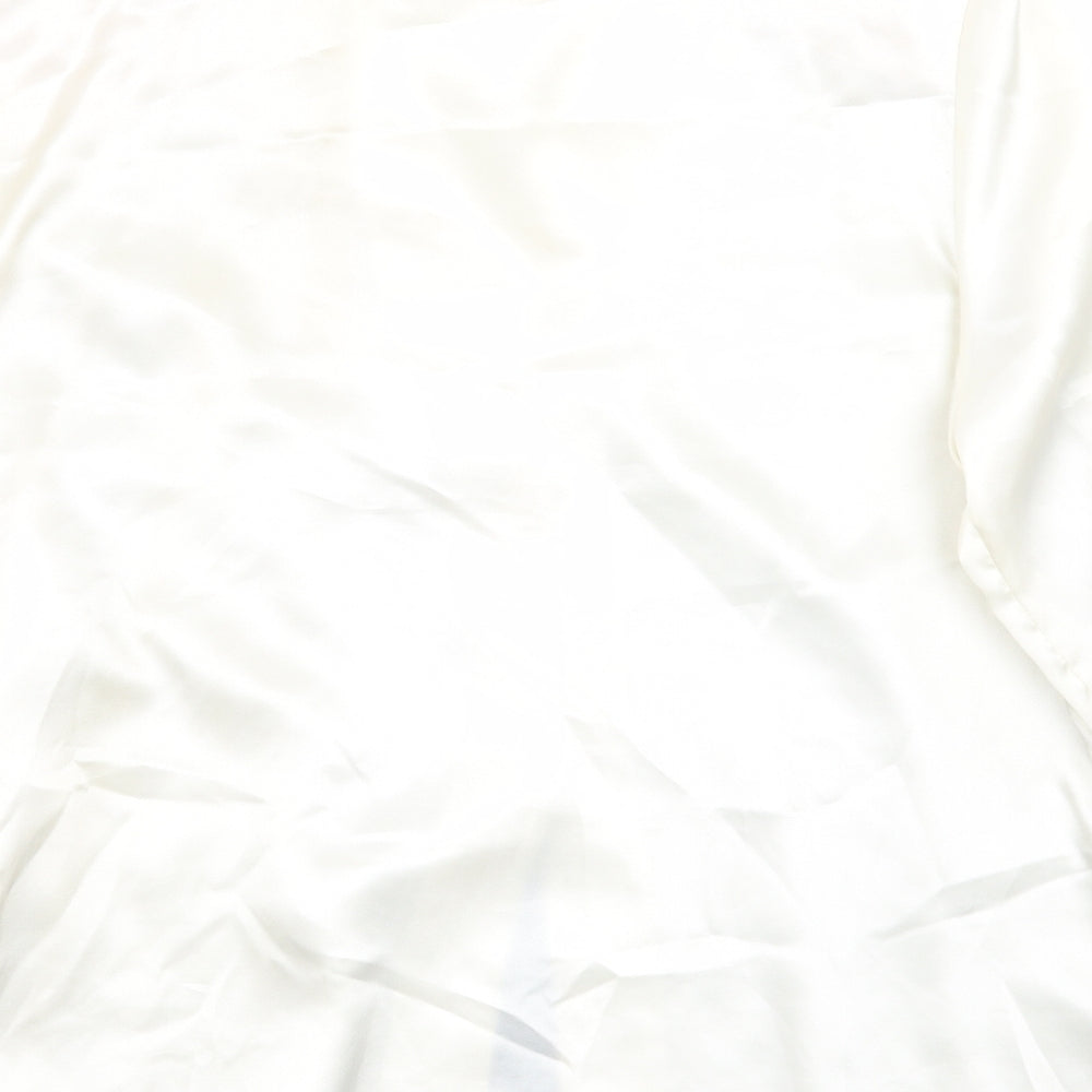 Womens UK Size 20 Design essentials Ivory Basic Button-Up