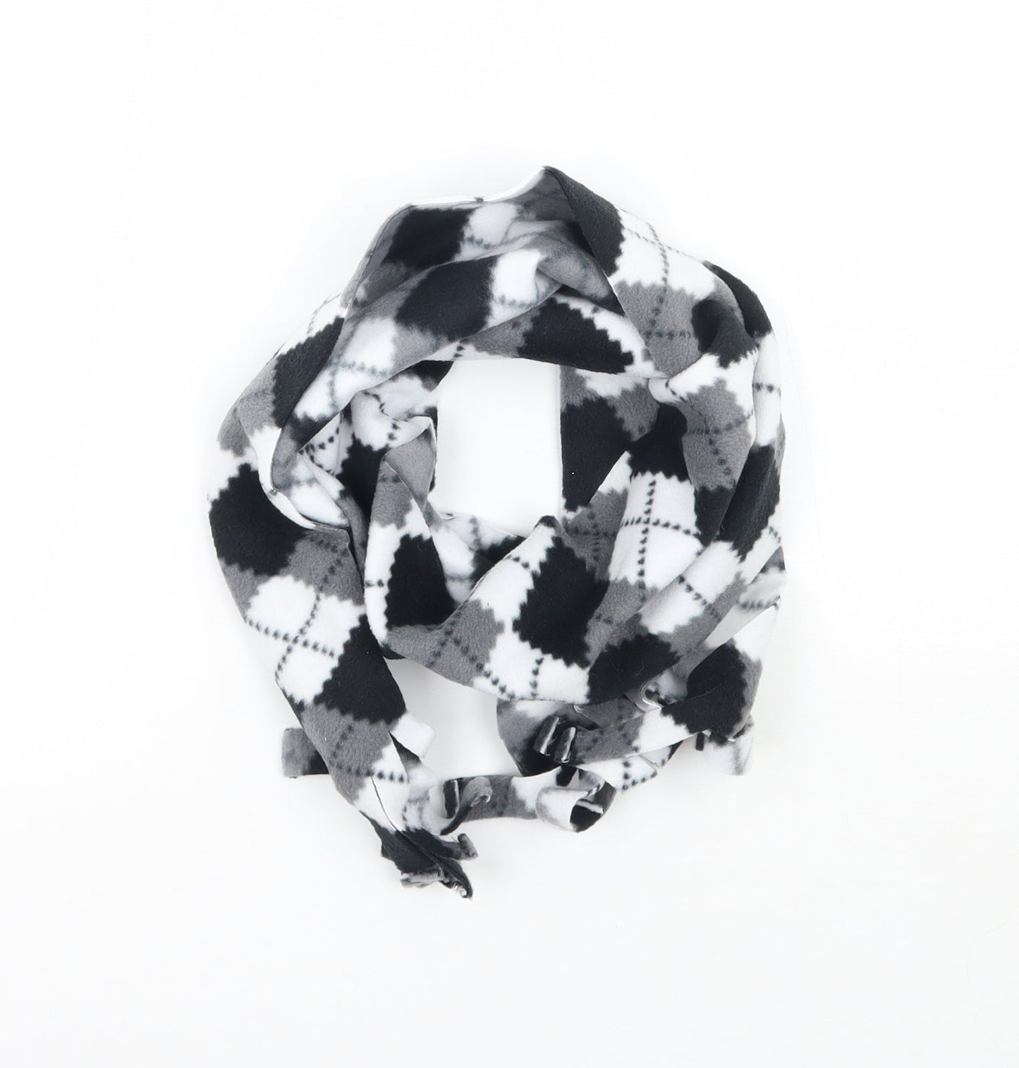 Preworn Womens Black Check Scarf