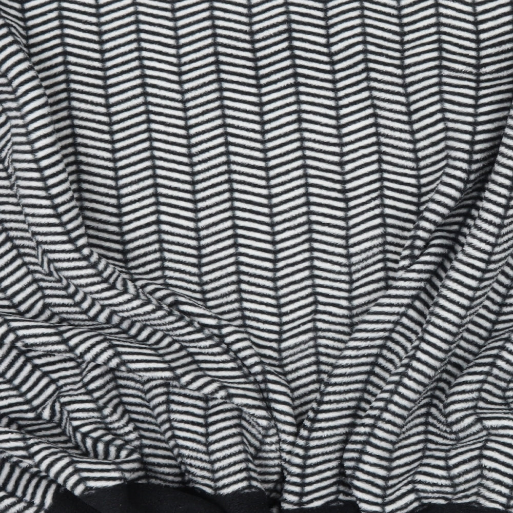 Damart Womens Black Geometric Wrap Jumper One Size