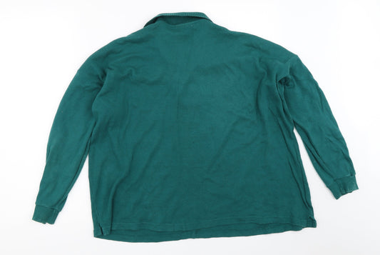 Revival Girls Green Pullover Sweatshirt Size 14-15 Years