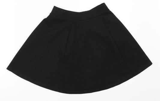 George Girls Black Skater Skirt Size 7-8 Years