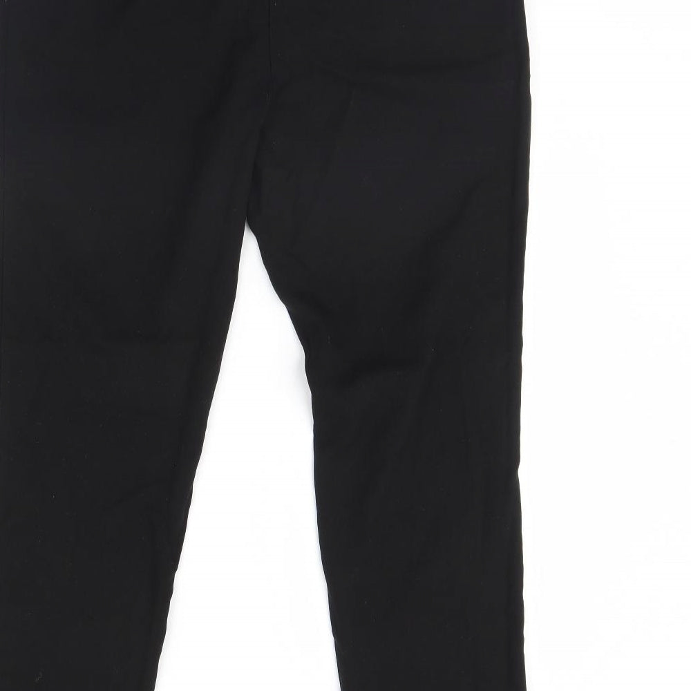 Womens UK Size 12 NEXT Regular Fit Dress Pants Black Trousers