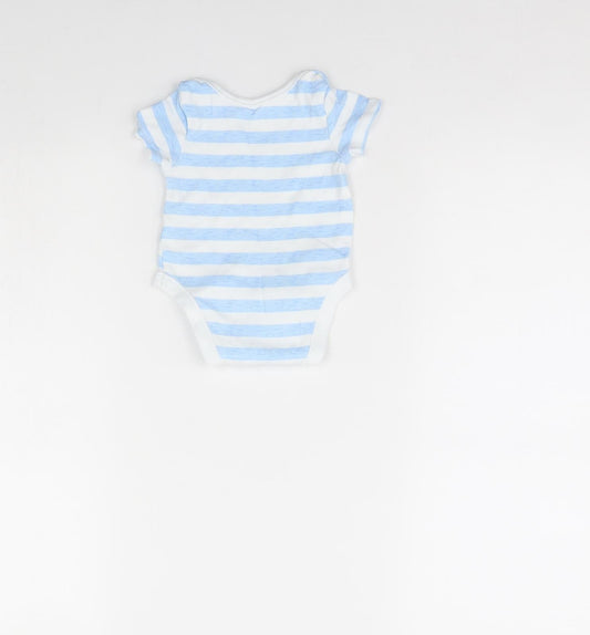 George Baby Blue Striped Babygrow One-Piece Size 3-6 Months