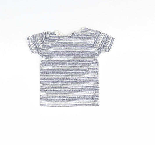 NEXT Baby Blue Spotted Basic T-Shirt Size 12 Months