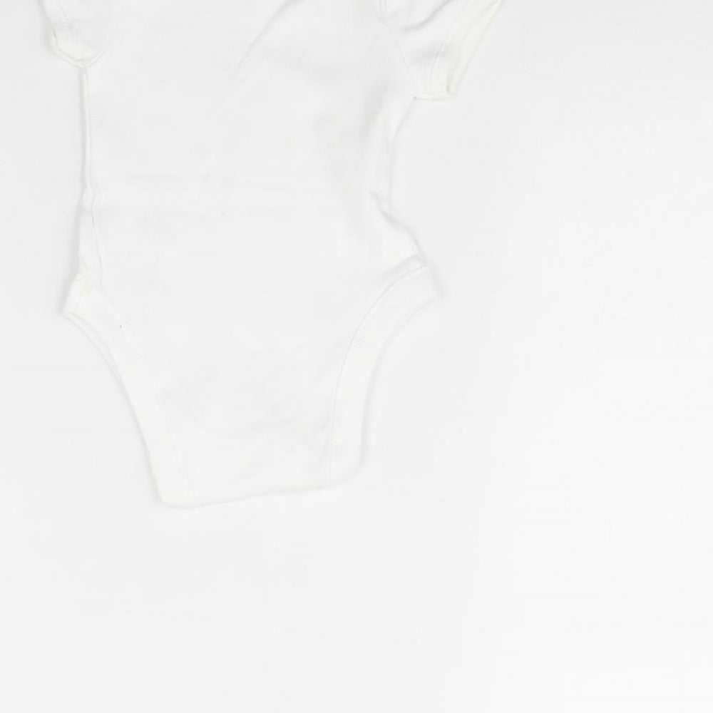 George Baby White Babygrow One-Piece Size 0-3 Months
