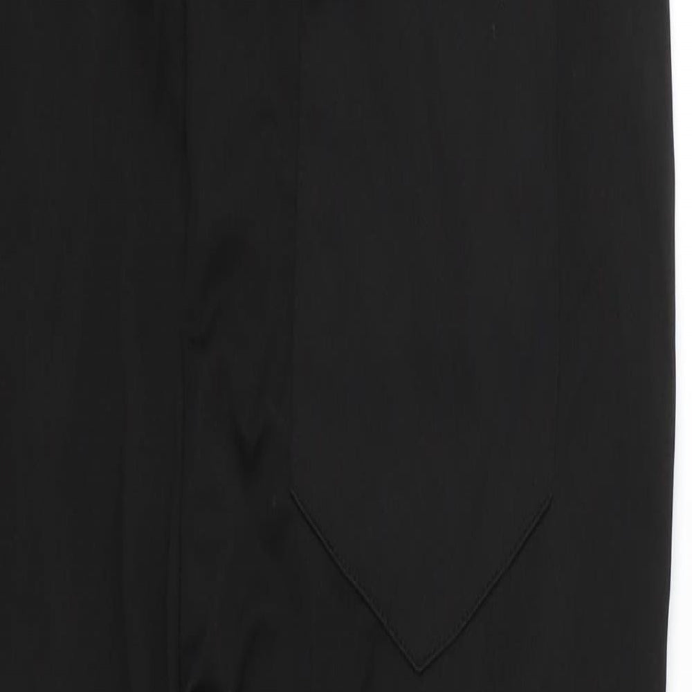Womens UK Size XL Preworn Regular Fit Black Trousers