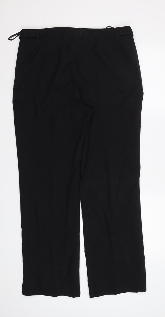 Peacocs Womens Black Dress Pants Trousers Size 14 L31 in