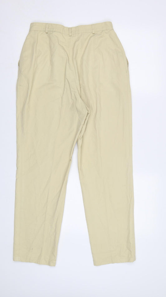 Bianca Womens Beige Trousers Size 12 L28 in