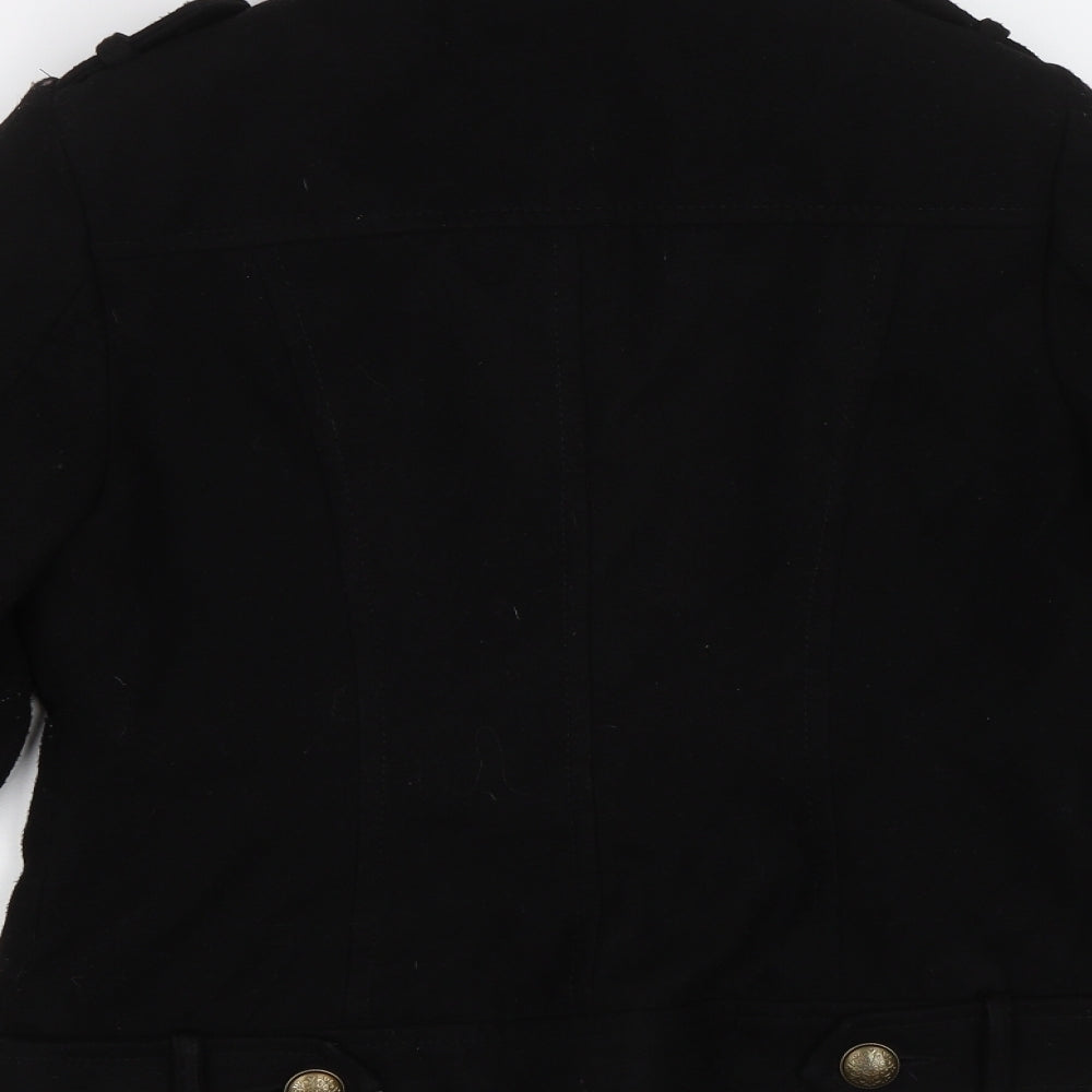 George Womens Black Pea Coat Jacket Size 10