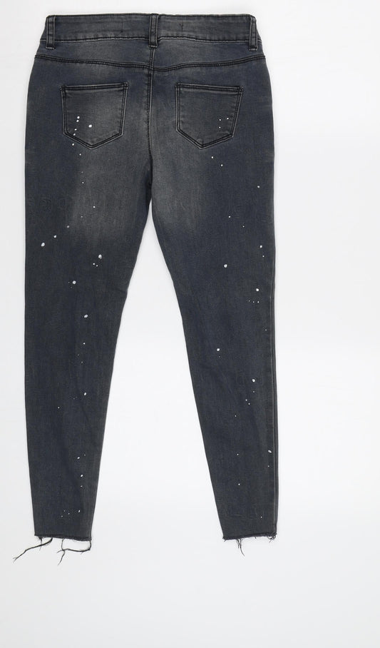 Denim Co Girls Grey Skinny Jeans Size 9 Years