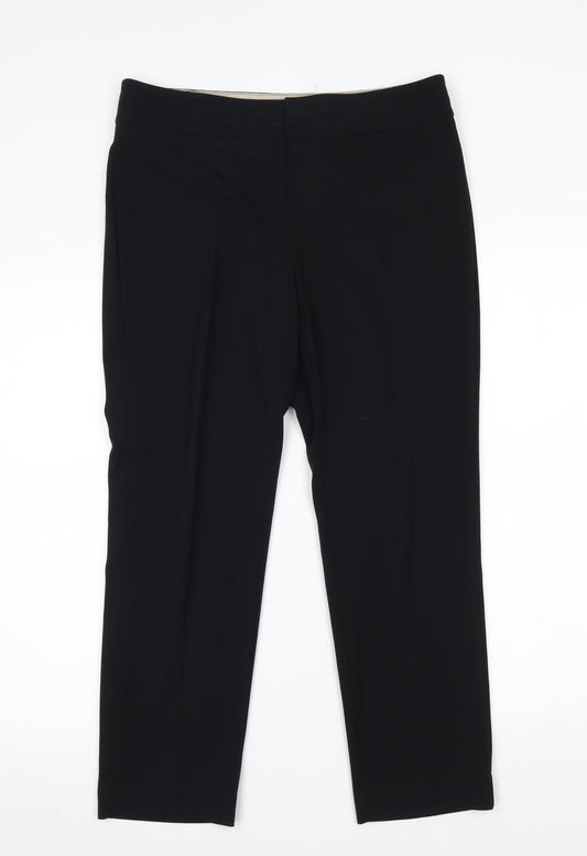 Womens UK Size 10 M&S Regular Black Suit Trousers