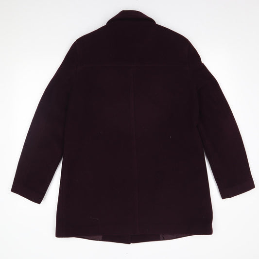 Womens UK Size 12 EWM Red Overcoat