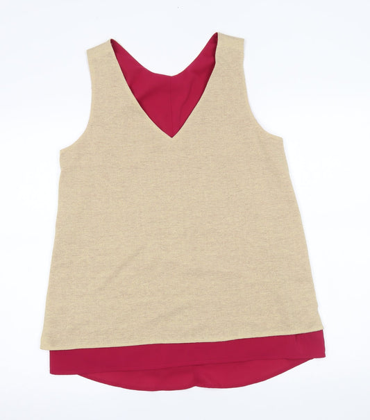 Womens UK Size 10 Avon Gold Basic Tank