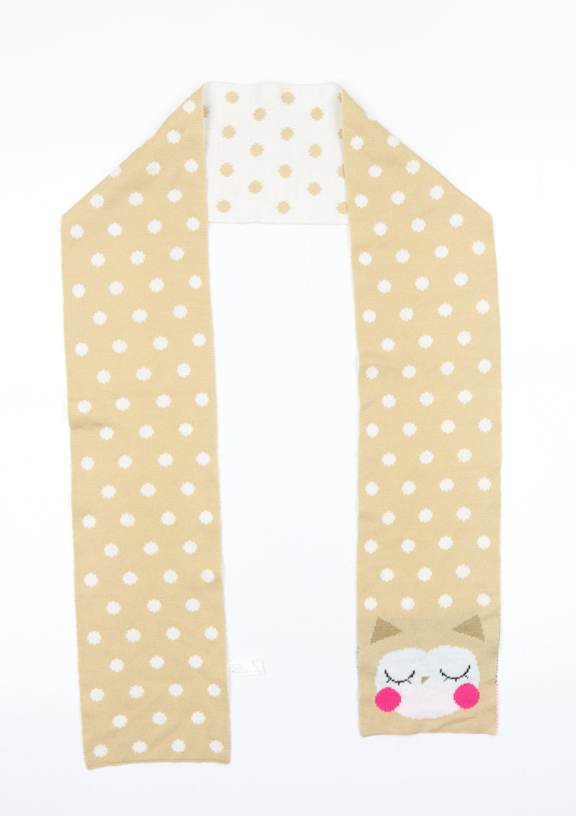Superdrug Girls Beige Polka Dot Scarf Scarves & Wraps One Size