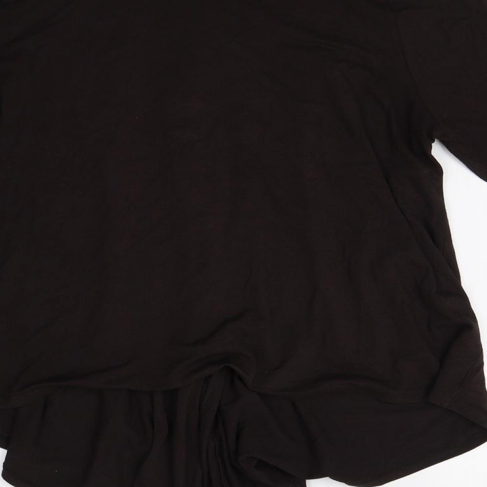 Womens UK Size 18 M&Co Brown Basic Blouse
