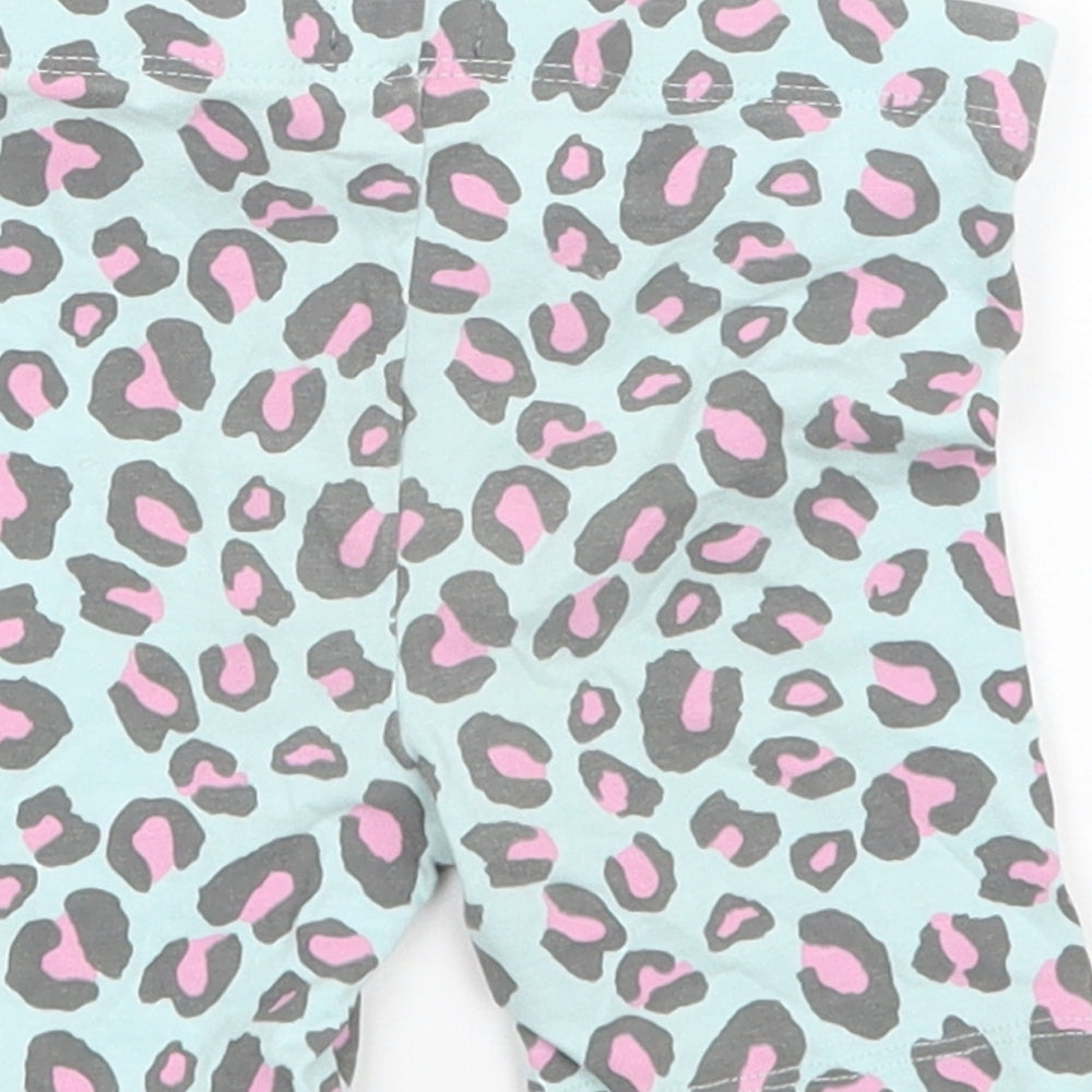 Brand and care label for Studio girls’ multicoloured animal print sweatpants leggings, size 12-18, months