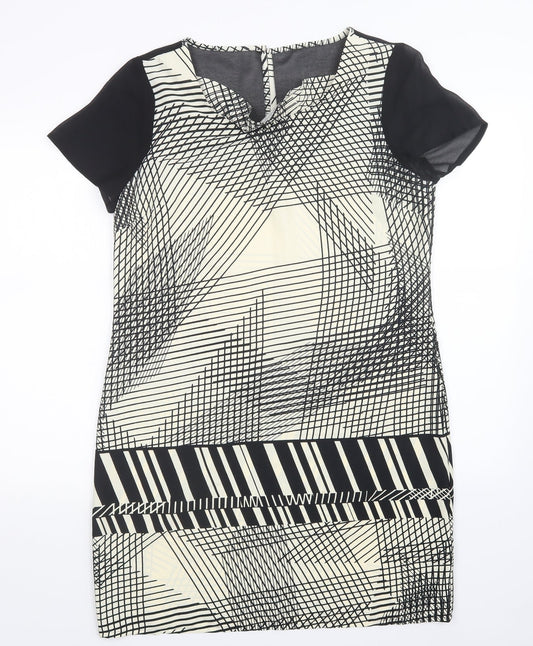 NEXT Womens Multicoloured Geometric A-Line Size 14