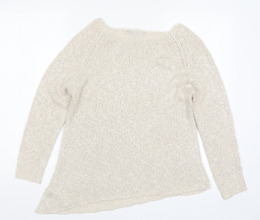 New Lok Womens Beige Knit Pullover Jumper Size 8