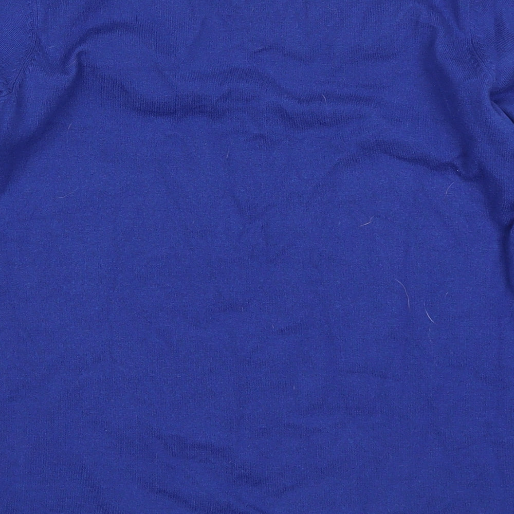 Womens UK Size 10 M&Co Blue Pullover Jumper