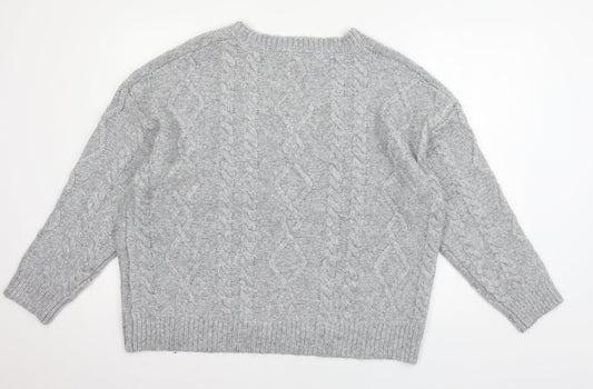 Womens UK Size 16 PEP & CO Grey Pullover Jumper