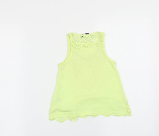 Primark Girls Yellow Basic Tank Size 3-4 Years