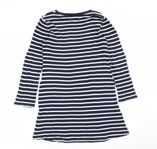 NEXT Girls Multicoloured Striped Fit & Flare Size 9 Years