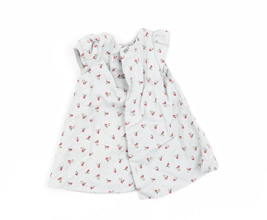 m Girls Grey Fit & Flare Size 0-3 Months