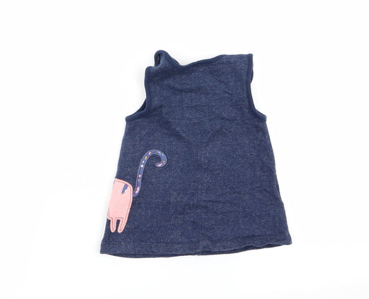 bluezoo Girls Blue Fit & Flare Size 3-6 Months