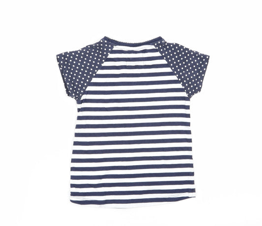 TU Girls Multicoloured Striped Basic T-Shirt Size 18-24 Months