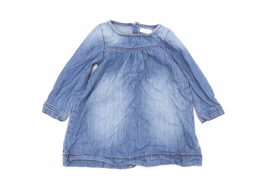 NEXT Girls Blue Fit & Flare Size 9-12 Months